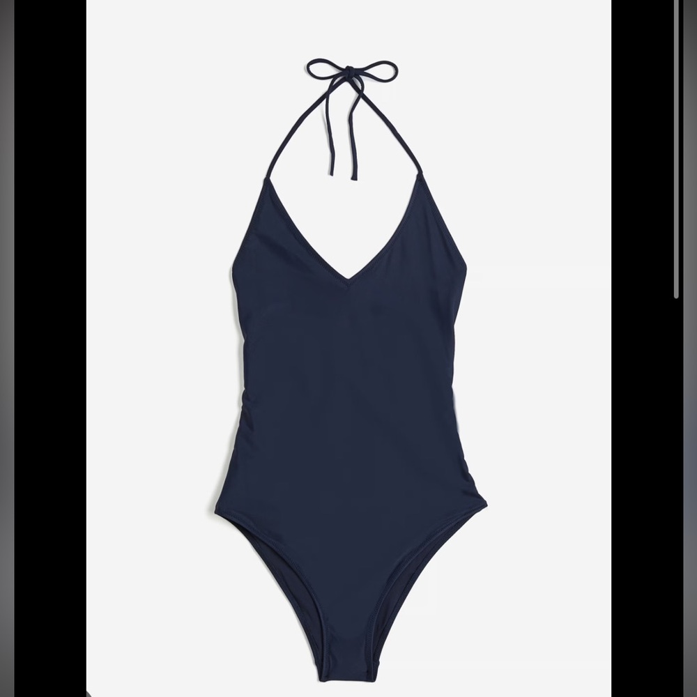 Navy Blue Halter Bathing suit